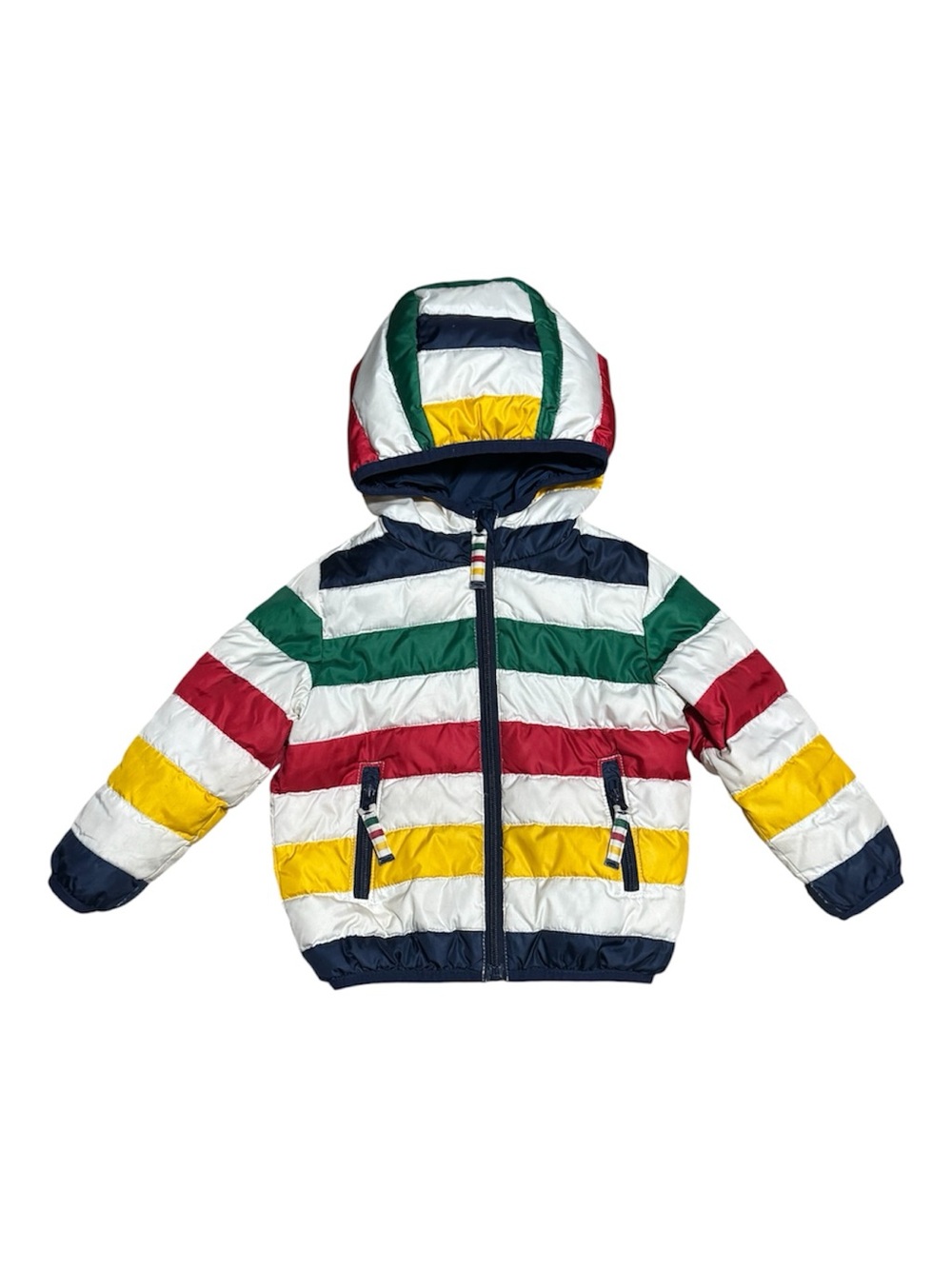 HUDSON’S BAY COMPANY Unisex Stripe Down Jacket - Kids 4T